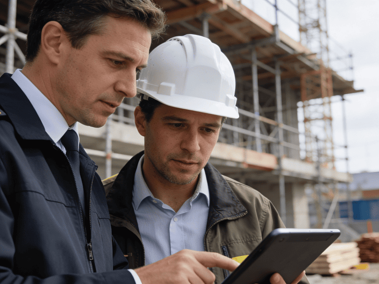Construction permit management system handling applications, reviews, inspections, and compliance tracking
