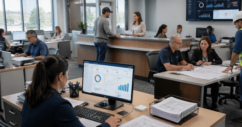 TechForGov streamlines building permit management and compliance reporting with digital workflows and automated reporting.